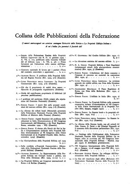 La proprieta edilizià italiana rivista mensile