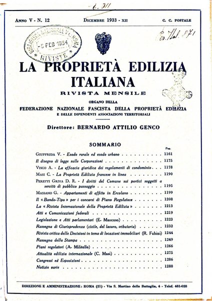 La proprieta edilizià italiana rivista mensile