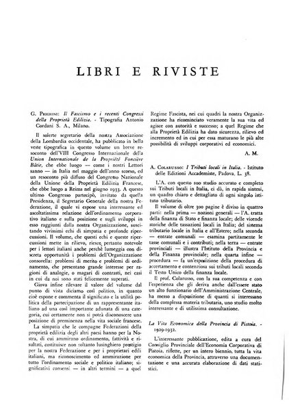 La proprieta edilizià italiana rivista mensile