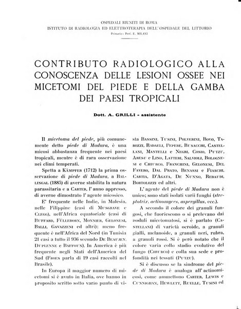 Quaderni di radiologia rivista di collaborazione clinico-radiologica fondata da M. Lapenna