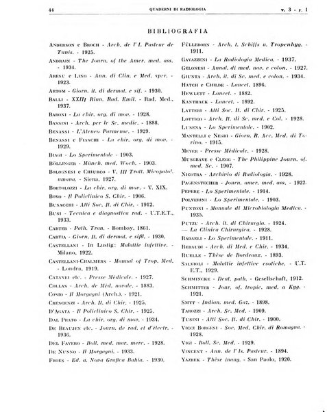 Quaderni di radiologia rivista di collaborazione clinico-radiologica fondata da M. Lapenna