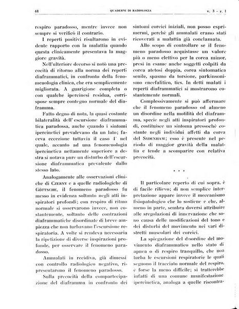 Quaderni di radiologia rivista di collaborazione clinico-radiologica fondata da M. Lapenna