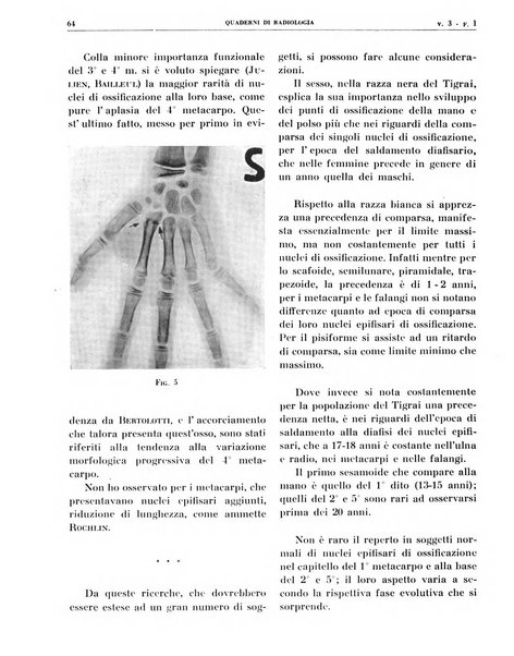 Quaderni di radiologia rivista di collaborazione clinico-radiologica fondata da M. Lapenna