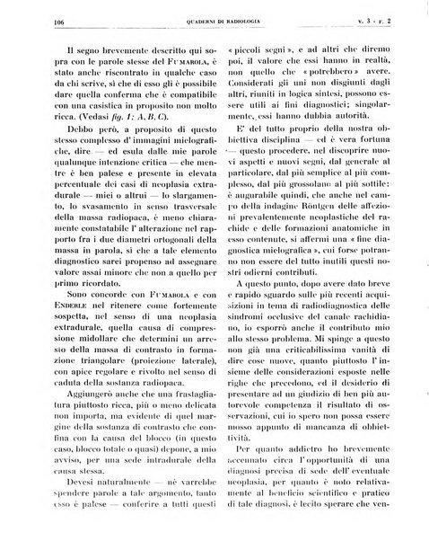 Quaderni di radiologia rivista di collaborazione clinico-radiologica fondata da M. Lapenna