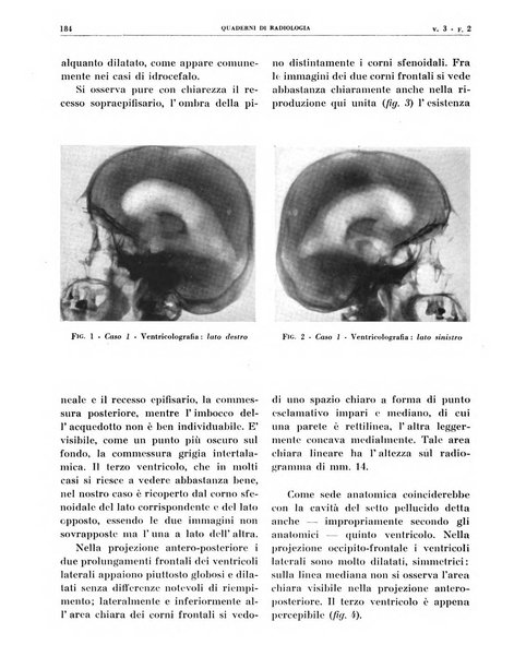 Quaderni di radiologia rivista di collaborazione clinico-radiologica fondata da M. Lapenna