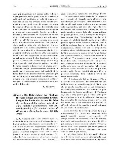 Quaderni di radiologia rivista di collaborazione clinico-radiologica fondata da M. Lapenna