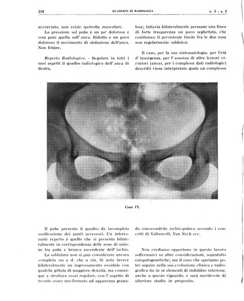 Quaderni di radiologia rivista di collaborazione clinico-radiologica fondata da M. Lapenna