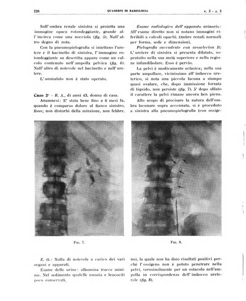 Quaderni di radiologia rivista di collaborazione clinico-radiologica fondata da M. Lapenna