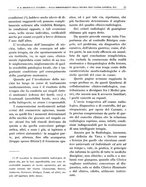 Quaderni di radiologia rivista di collaborazione clinico-radiologica fondata da M. Lapenna