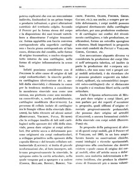 Quaderni di radiologia rivista di collaborazione clinico-radiologica fondata da M. Lapenna