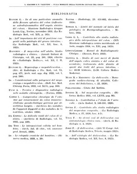 Quaderni di radiologia rivista di collaborazione clinico-radiologica fondata da M. Lapenna