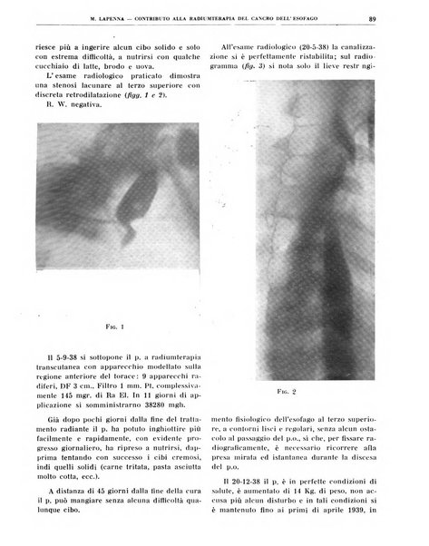 Quaderni di radiologia rivista di collaborazione clinico-radiologica fondata da M. Lapenna