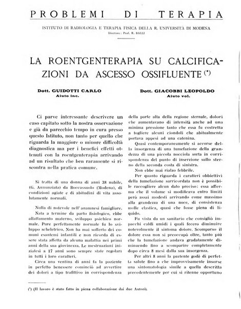 Quaderni di radiologia rivista di collaborazione clinico-radiologica fondata da M. Lapenna