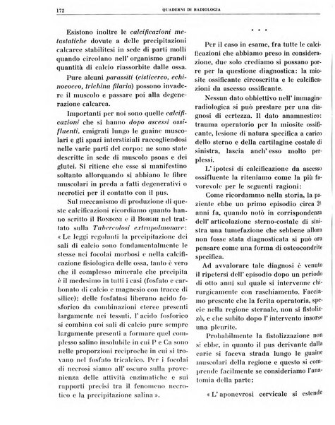 Quaderni di radiologia rivista di collaborazione clinico-radiologica fondata da M. Lapenna