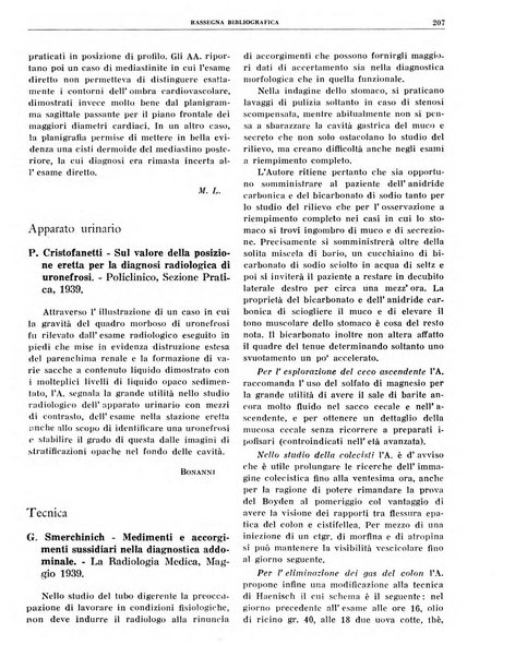 Quaderni di radiologia rivista di collaborazione clinico-radiologica fondata da M. Lapenna