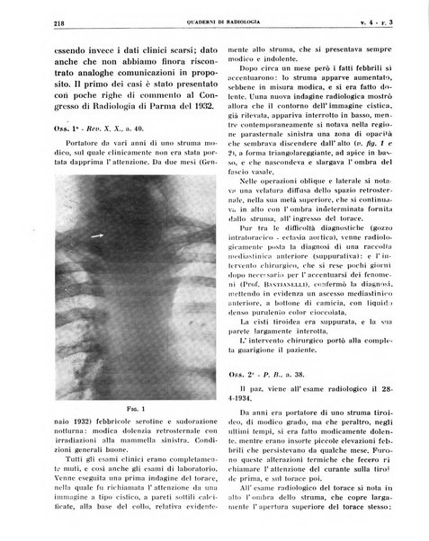 Quaderni di radiologia rivista di collaborazione clinico-radiologica fondata da M. Lapenna