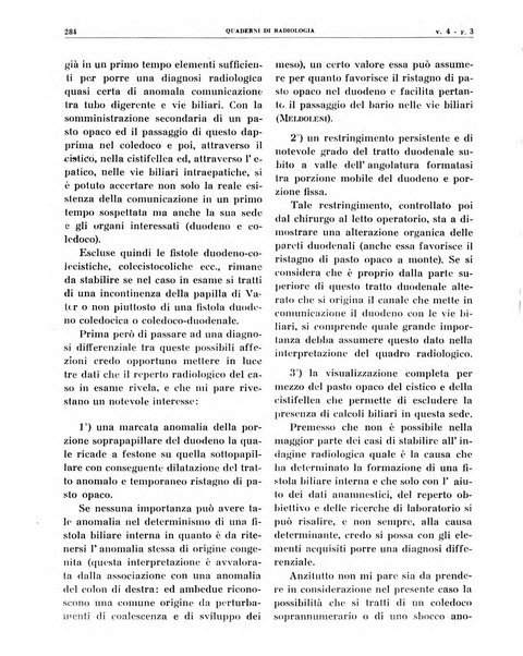 Quaderni di radiologia rivista di collaborazione clinico-radiologica fondata da M. Lapenna