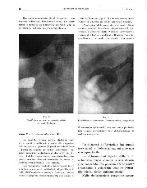 Quaderni di radiologia rivista di collaborazione clinico-radiologica fondata da M. Lapenna