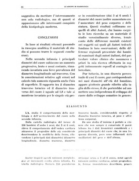 Quaderni di radiologia rivista di collaborazione clinico-radiologica fondata da M. Lapenna