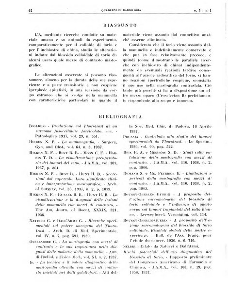 Quaderni di radiologia rivista di collaborazione clinico-radiologica fondata da M. Lapenna