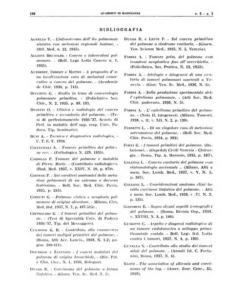 Quaderni di radiologia rivista di collaborazione clinico-radiologica fondata da M. Lapenna