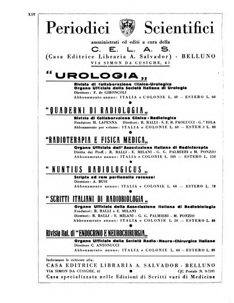 Quaderni di radiologia rivista di collaborazione clinico-radiologica fondata da M. Lapenna