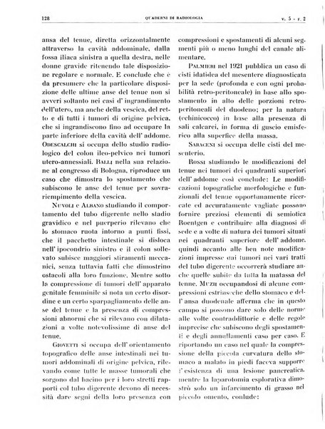 Quaderni di radiologia rivista di collaborazione clinico-radiologica fondata da M. Lapenna