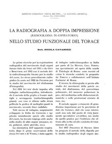 Quaderni di radiologia rivista di collaborazione clinico-radiologica fondata da M. Lapenna