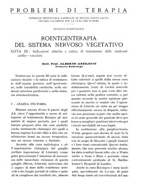 Quaderni di radiologia rivista di collaborazione clinico-radiologica fondata da M. Lapenna