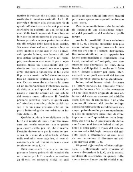 Quaderni di radiologia rivista di collaborazione clinico-radiologica fondata da M. Lapenna