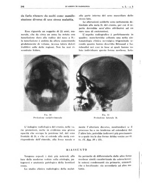 Quaderni di radiologia rivista di collaborazione clinico-radiologica fondata da M. Lapenna