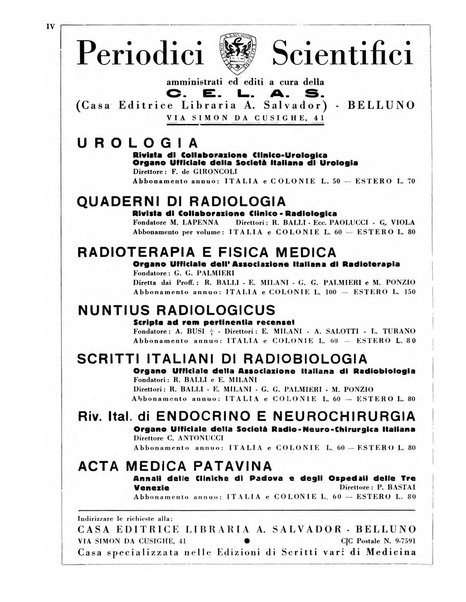 Quaderni di radiologia rivista di collaborazione clinico-radiologica fondata da M. Lapenna