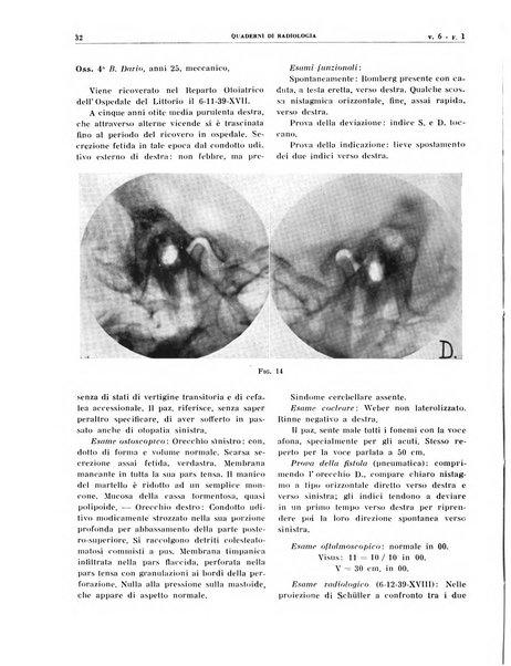 Quaderni di radiologia rivista di collaborazione clinico-radiologica fondata da M. Lapenna