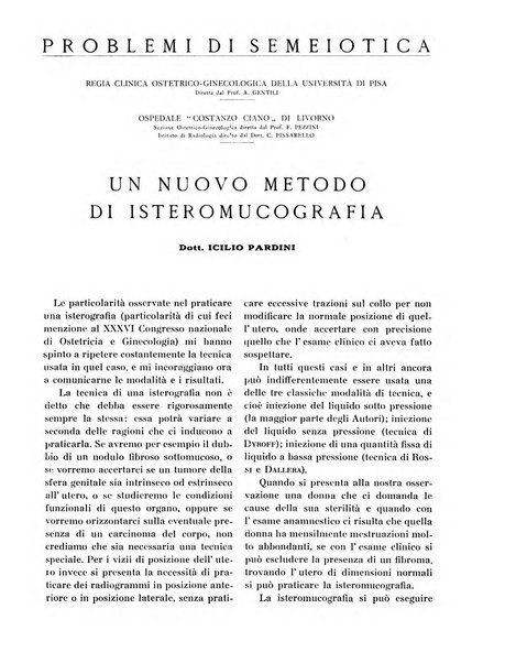 Quaderni di radiologia rivista di collaborazione clinico-radiologica fondata da M. Lapenna