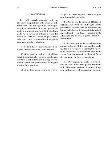 Quaderni di radiologia rivista di collaborazione clinico-radiologica fondata da M. Lapenna