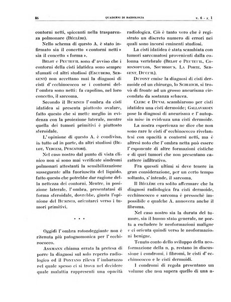 Quaderni di radiologia rivista di collaborazione clinico-radiologica fondata da M. Lapenna