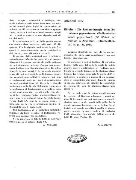 Quaderni di radiologia rivista di collaborazione clinico-radiologica fondata da M. Lapenna