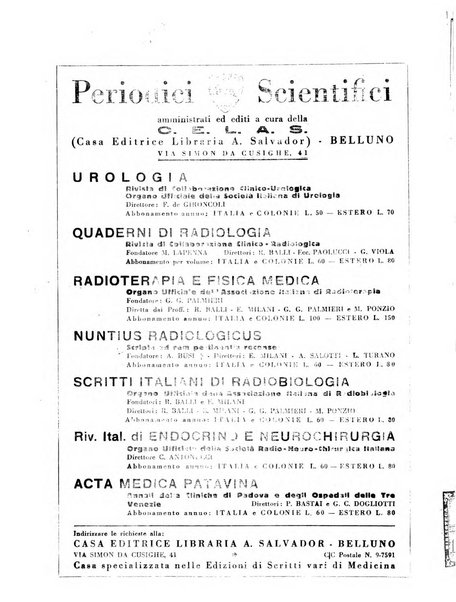 Quaderni di radiologia rivista di collaborazione clinico-radiologica fondata da M. Lapenna