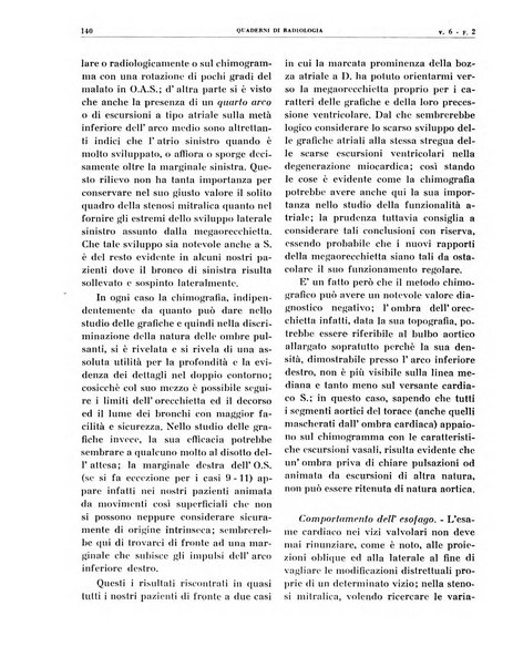 Quaderni di radiologia rivista di collaborazione clinico-radiologica fondata da M. Lapenna