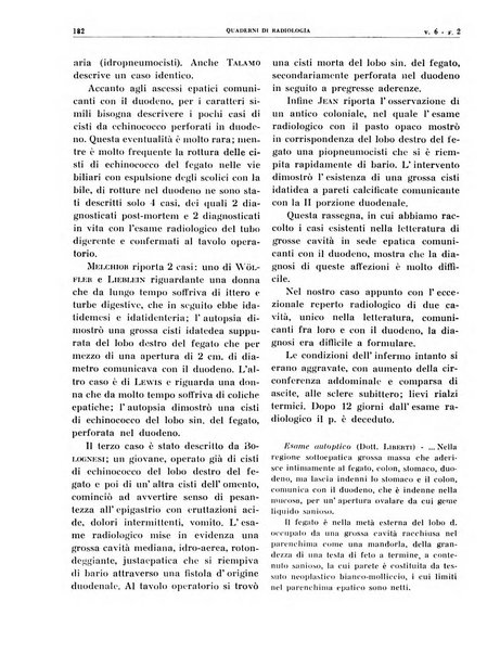 Quaderni di radiologia rivista di collaborazione clinico-radiologica fondata da M. Lapenna