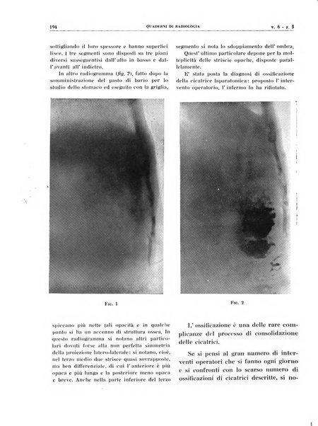 Quaderni di radiologia rivista di collaborazione clinico-radiologica fondata da M. Lapenna