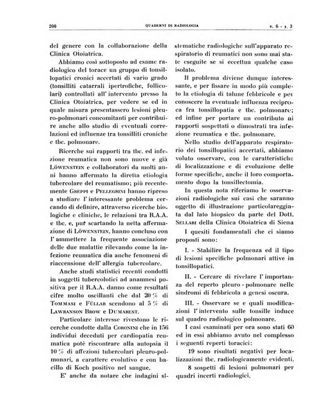 Quaderni di radiologia rivista di collaborazione clinico-radiologica fondata da M. Lapenna