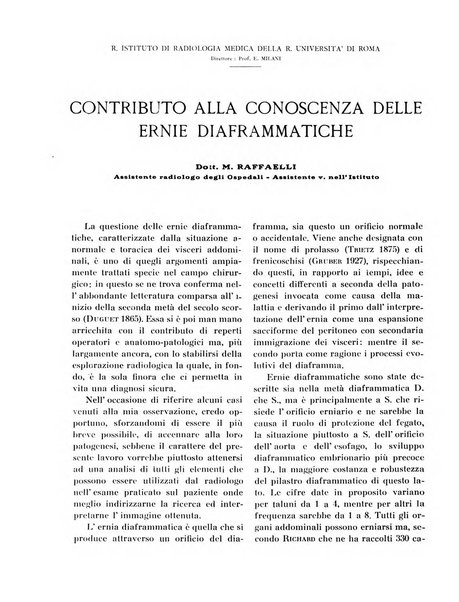 Quaderni di radiologia rivista di collaborazione clinico-radiologica fondata da M. Lapenna