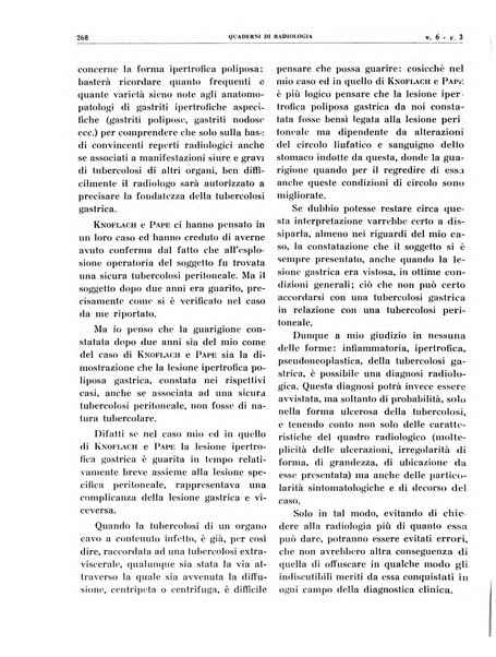 Quaderni di radiologia rivista di collaborazione clinico-radiologica fondata da M. Lapenna