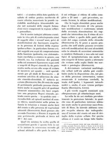 Quaderni di radiologia rivista di collaborazione clinico-radiologica fondata da M. Lapenna