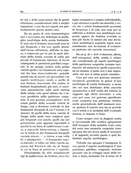 Quaderni di radiologia rivista di collaborazione clinico-radiologica fondata da M. Lapenna