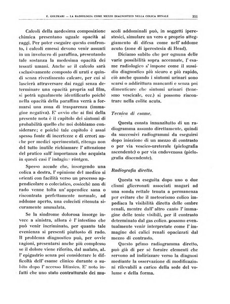 Quaderni di radiologia rivista di collaborazione clinico-radiologica fondata da M. Lapenna