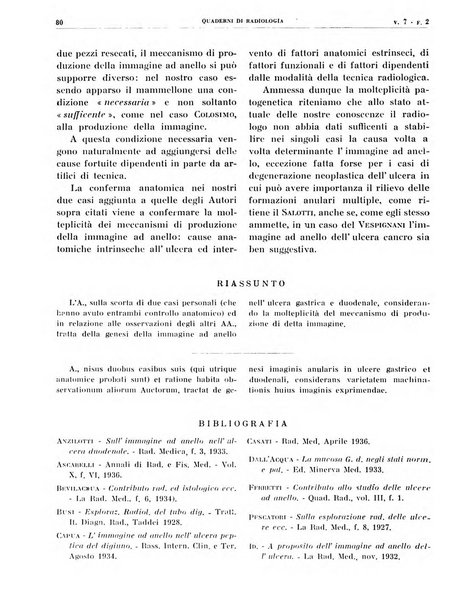 Quaderni di radiologia rivista di collaborazione clinico-radiologica fondata da M. Lapenna