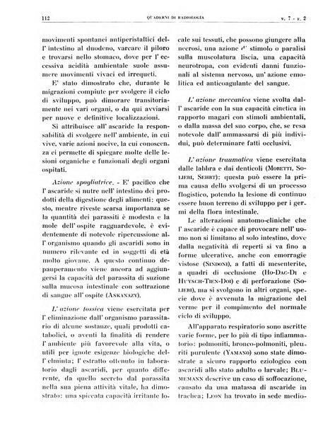 Quaderni di radiologia rivista di collaborazione clinico-radiologica fondata da M. Lapenna