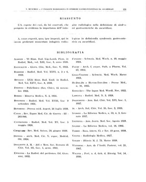 Quaderni di radiologia rivista di collaborazione clinico-radiologica fondata da M. Lapenna